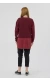 Zebra Nakışlı Tunik Bordo