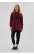 Zebra Nakışlı Tunik Bordo