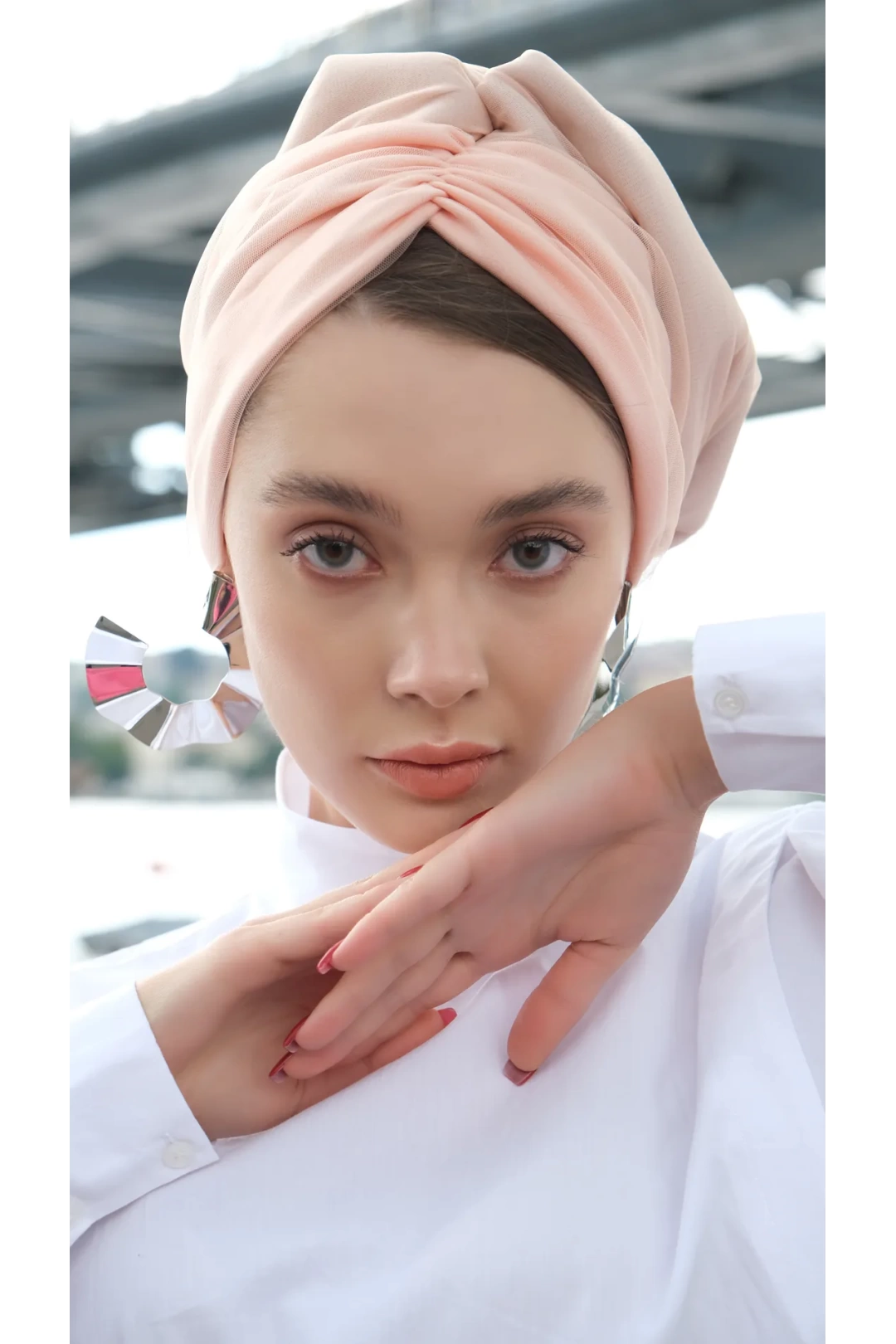Hesya Dolgulu Günlük Tüllü Bone