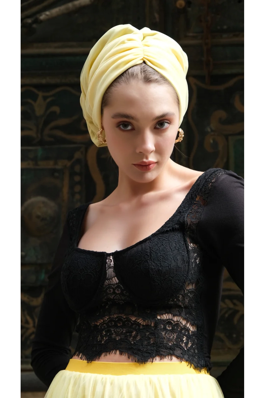 Hesya Dolgulu Günlük Tüllü Bone