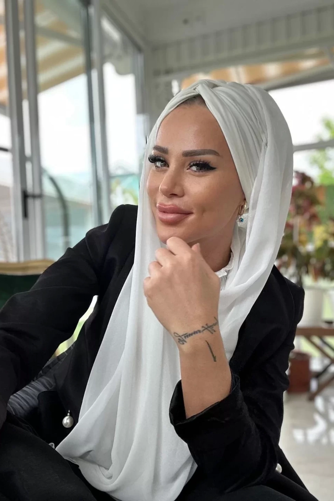 Şallı Burgulu Dolgulu Günlük Bone