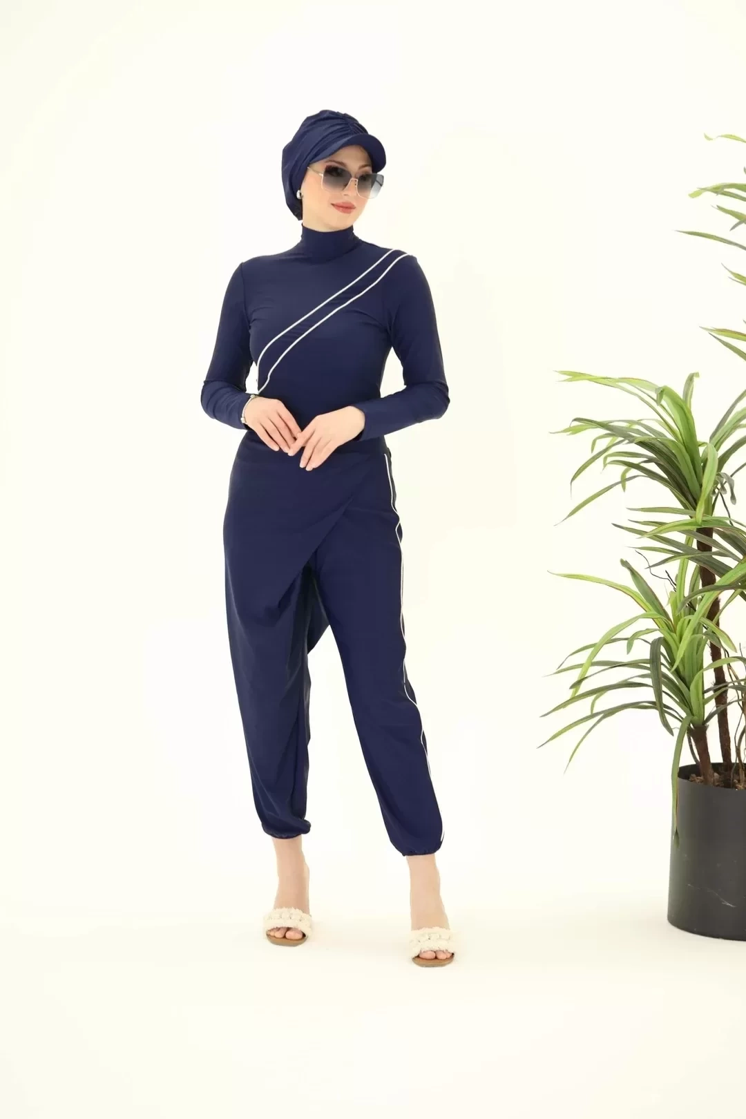 Betty Çizgili Lyckralı Mayo Takım