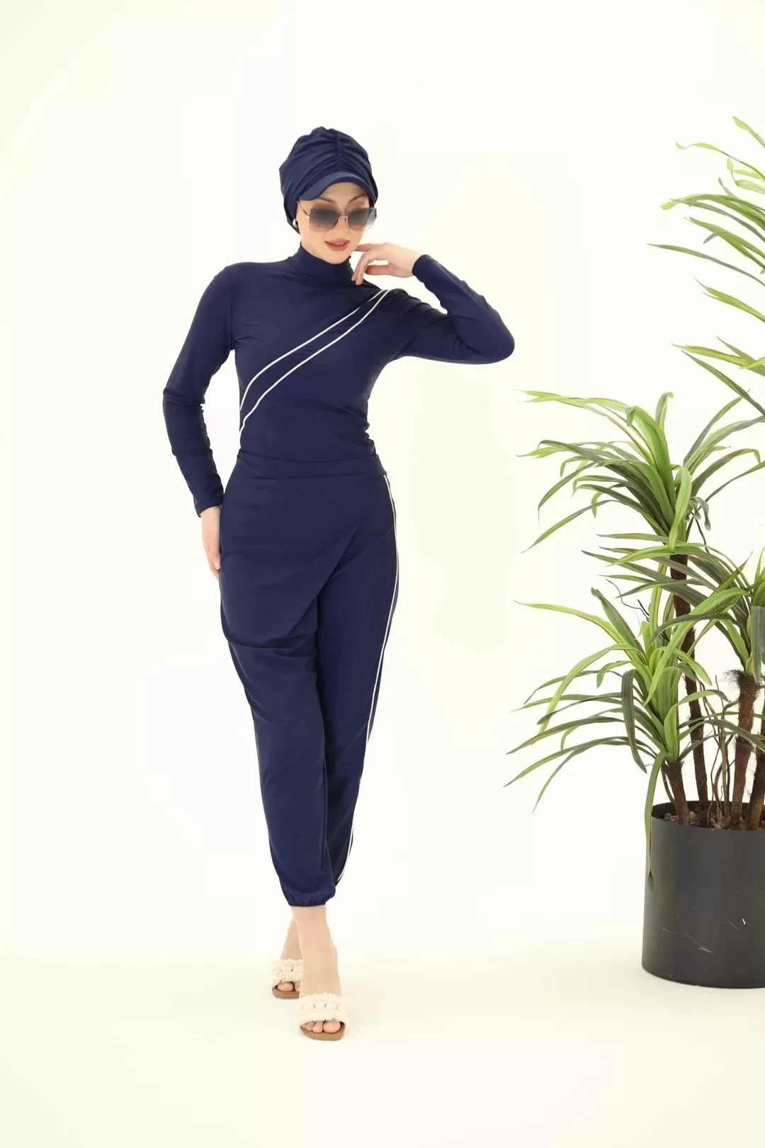 Betty Çizgili Lyckralı Mayo Takım