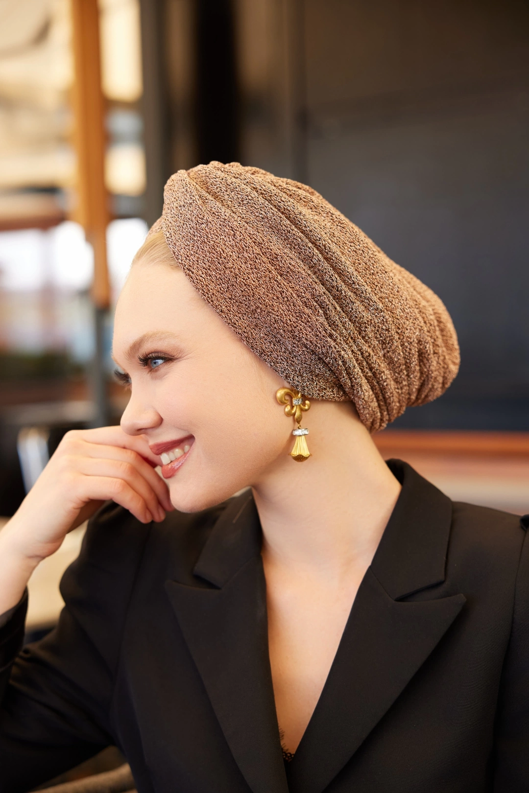 کلاه بافتنی مسی مزگه بدون پرز