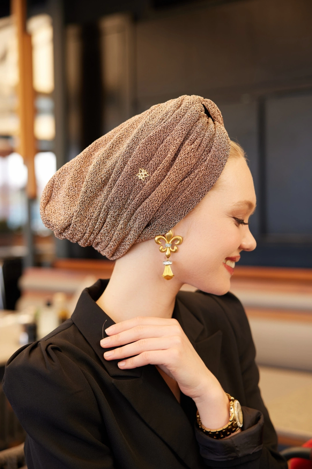 کلاه بافتنی مسی مزگه بدون پرز