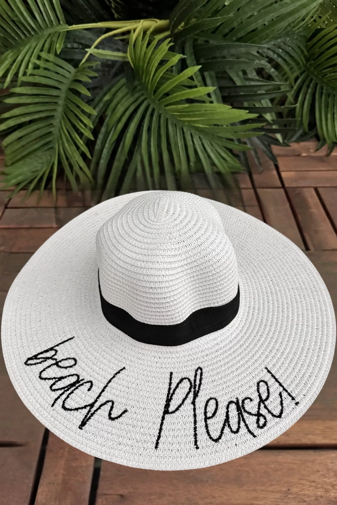 Beach Please Hasır Şapka