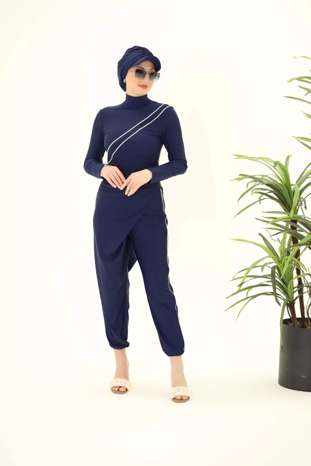 Betty Çizgili Lyckralı Mayo Takım