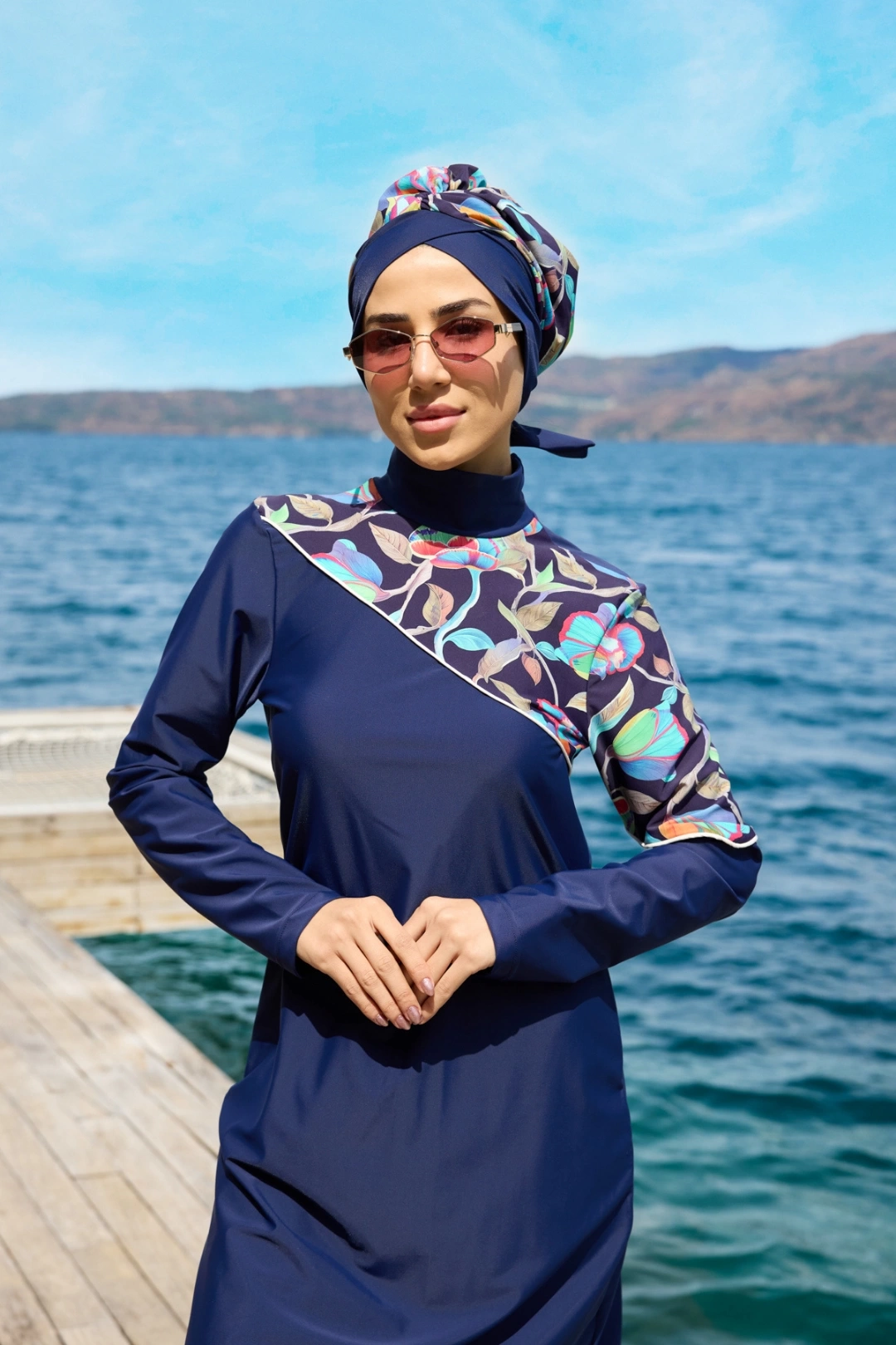 Ebru Desen Lyckralı Mayo Takım