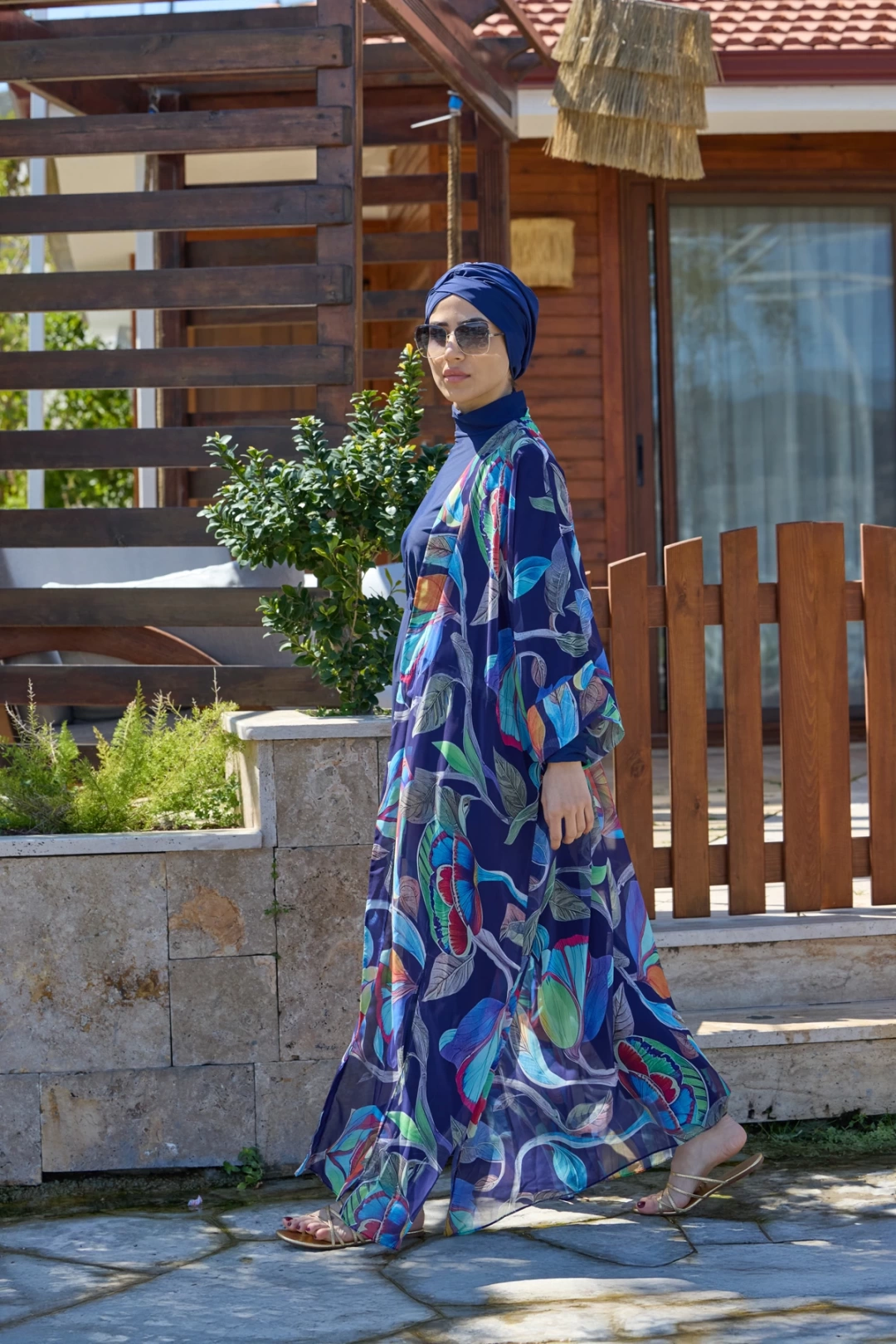 Ebru Model Beli Bağcıklı Tasarım Tesettür Pareo