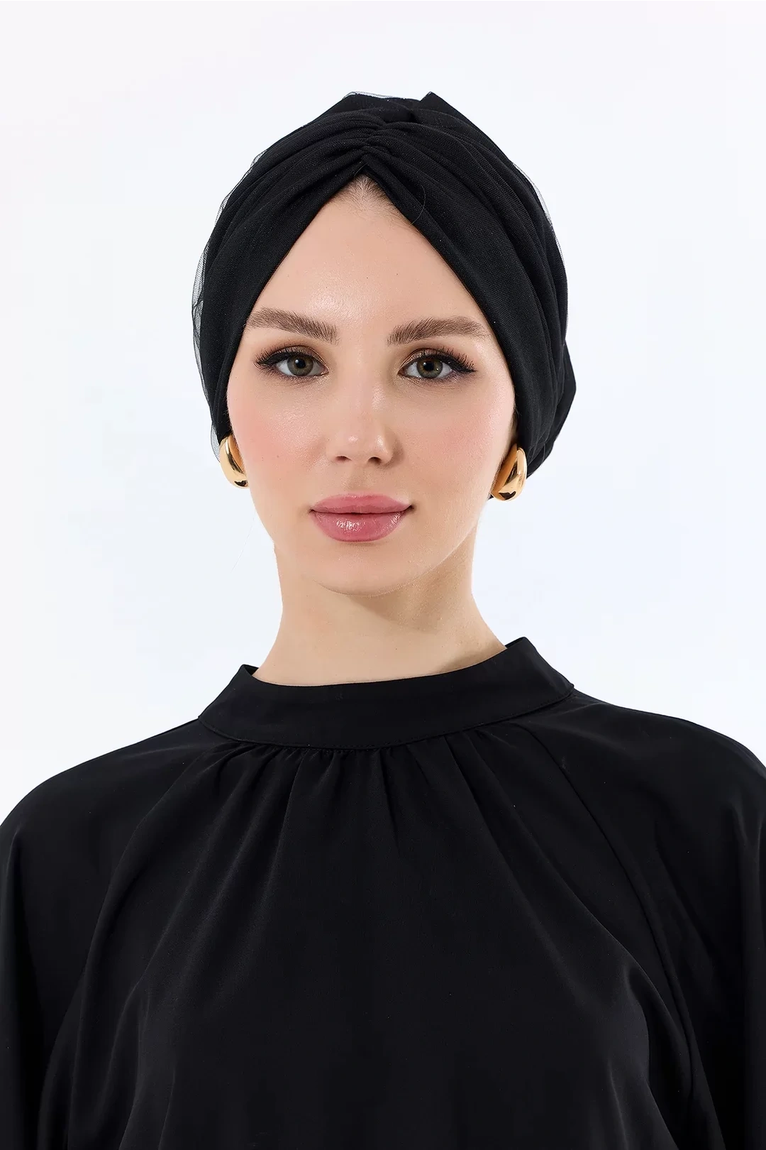 Hesya Filled Daily Тюль Капот Черный