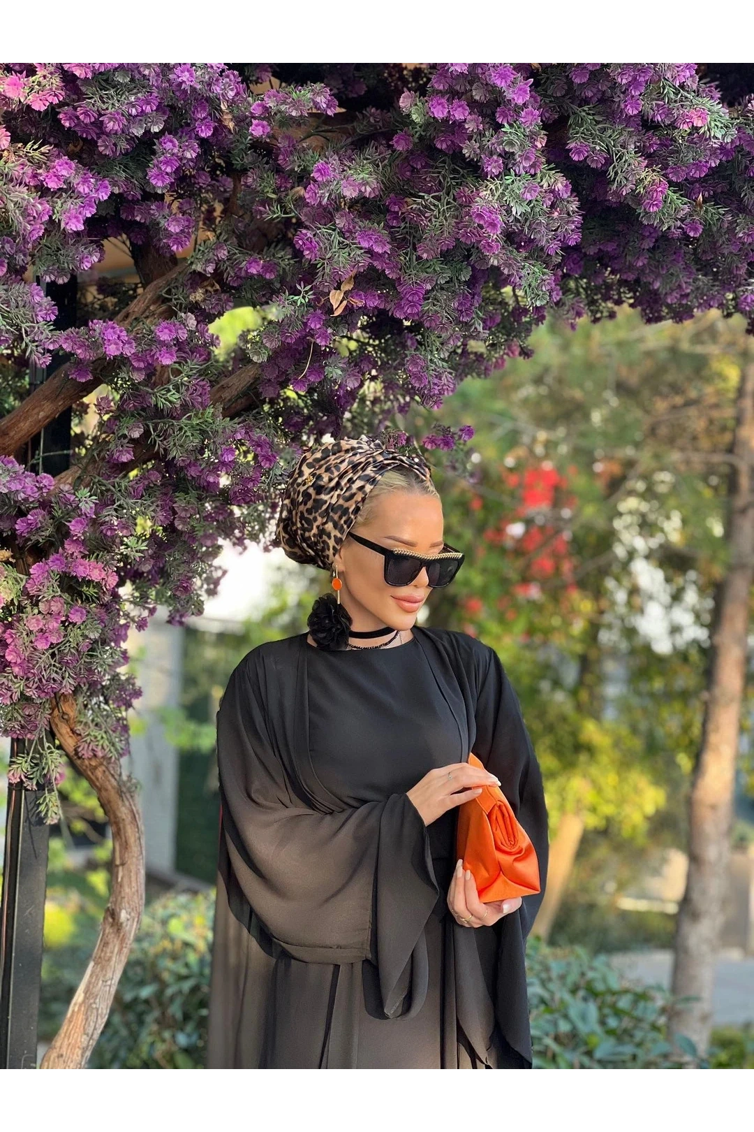 İpek Saten Dolgulu Leopar Bone