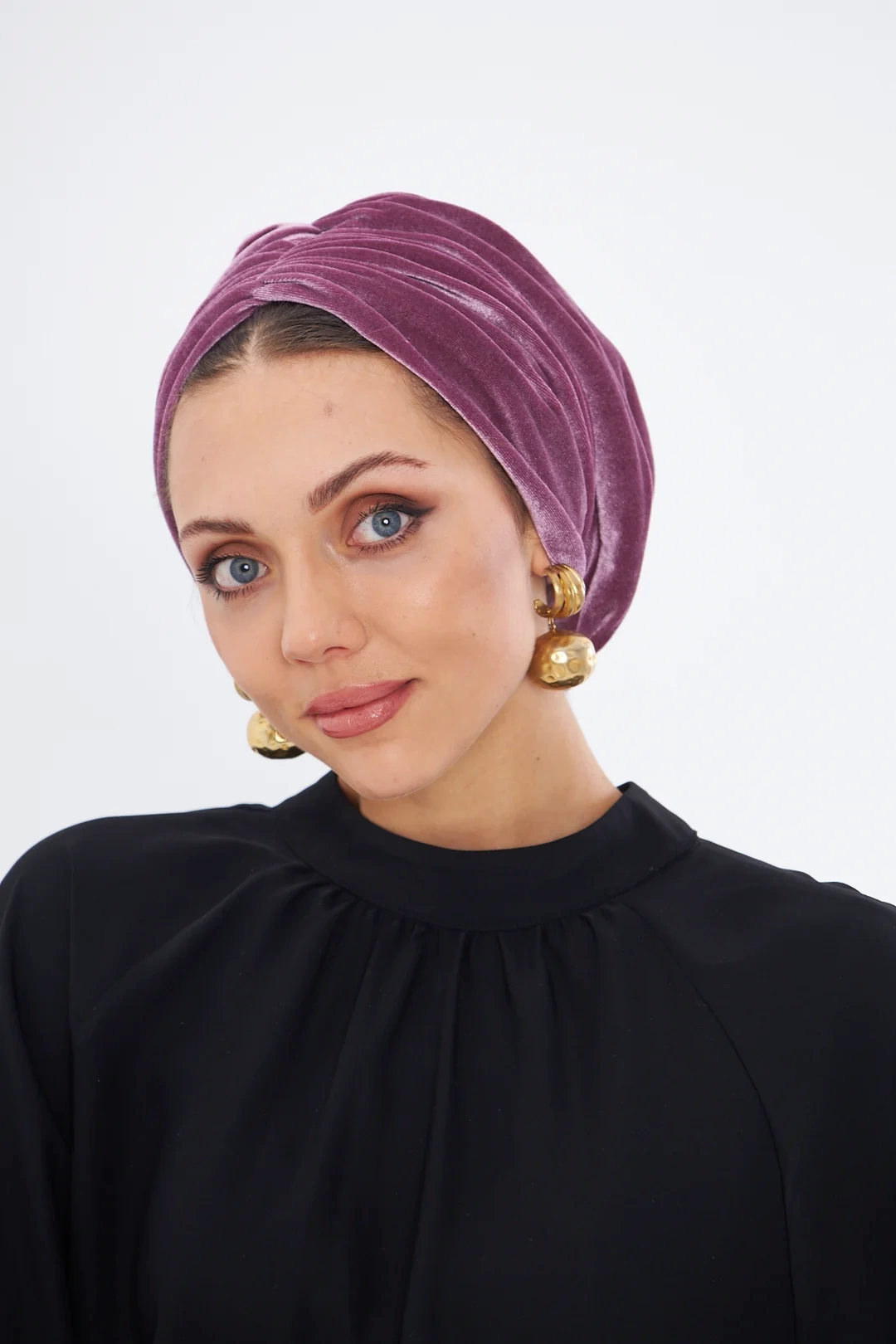 Kadife Dolgusuz Bone Pembe