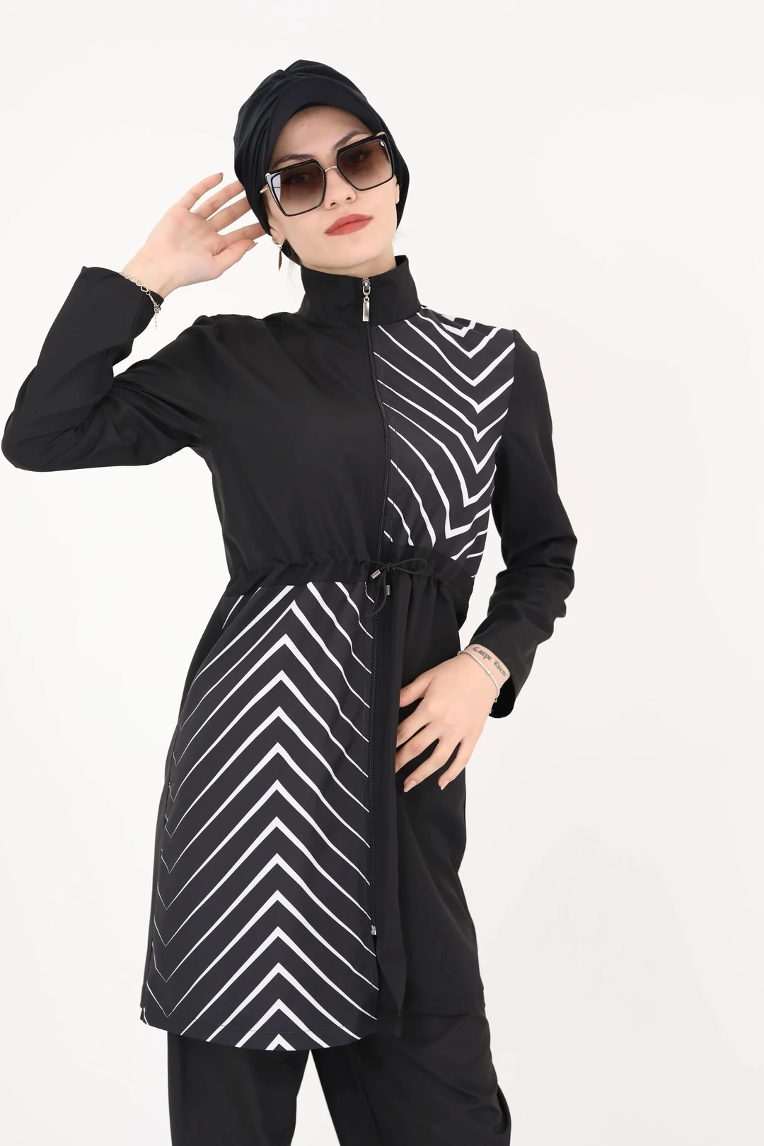 Купальник-шапочка, чепчик, черный