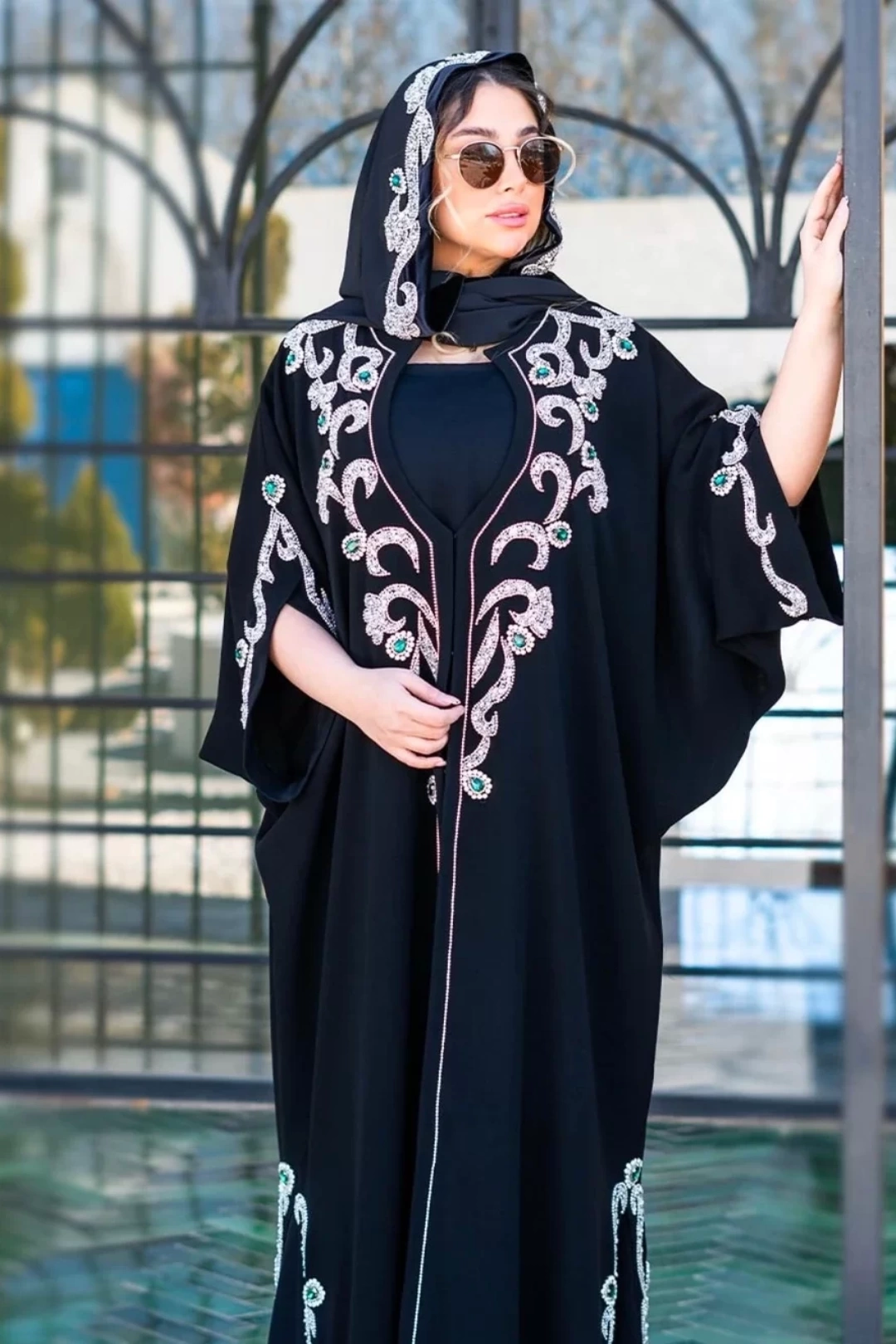 Krep Kumaş Abaya 2li Takım
