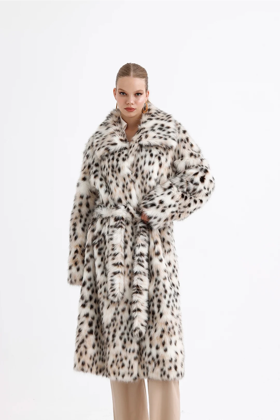 Leopar Peluş Kürk Max Boy Kaban