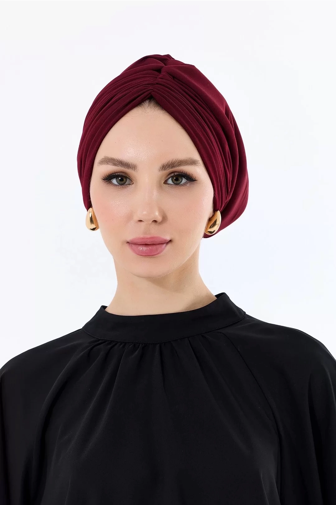 Sisre Drapeli Dolgulu Günlük Bone Bordo