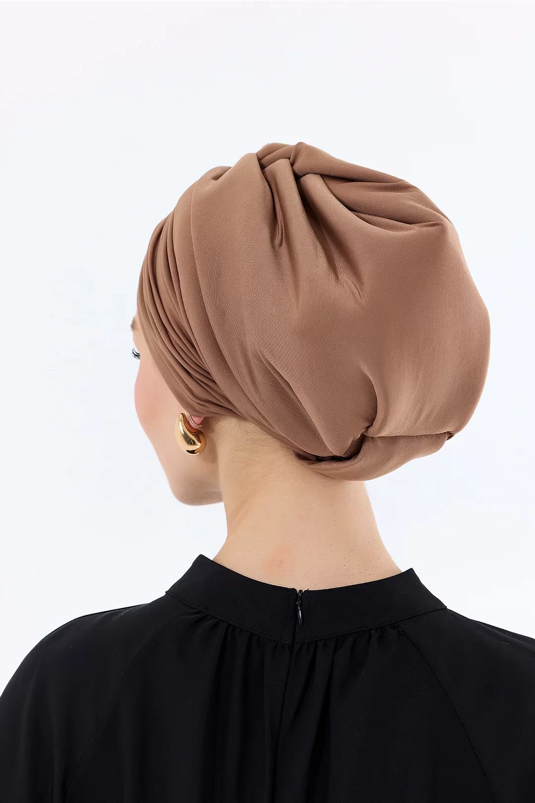 Sisre Draped Filled Daily Bonnet Коричневый