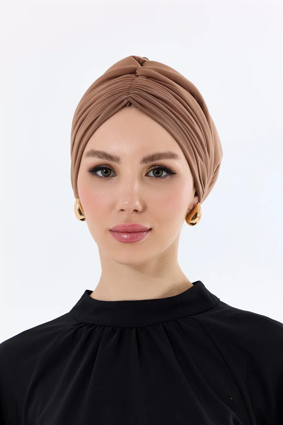 Sisre Draped Filled Daily Bonnet Коричневый