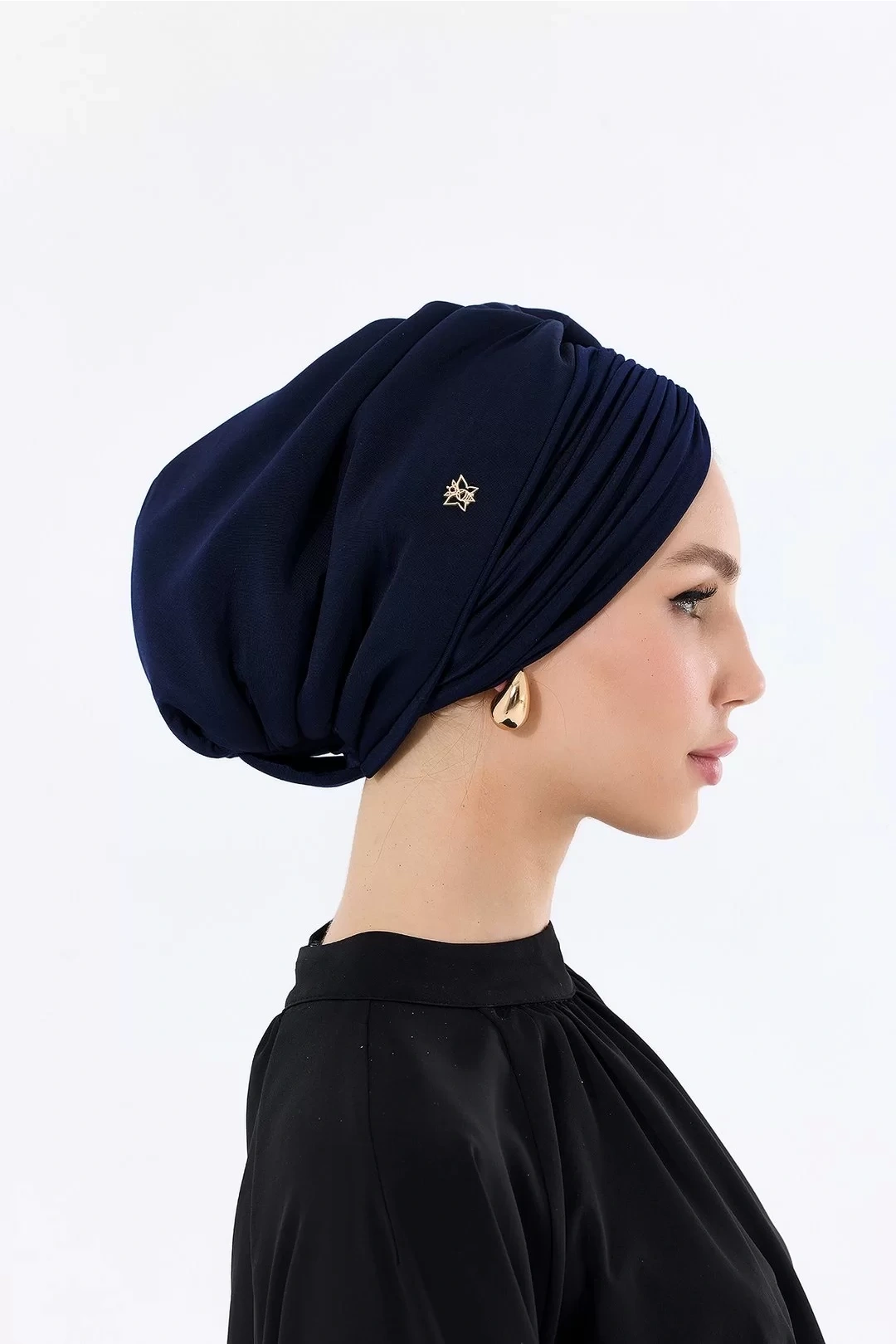 Sisre Draped Padded Daily Bonnet темно-синего цвета