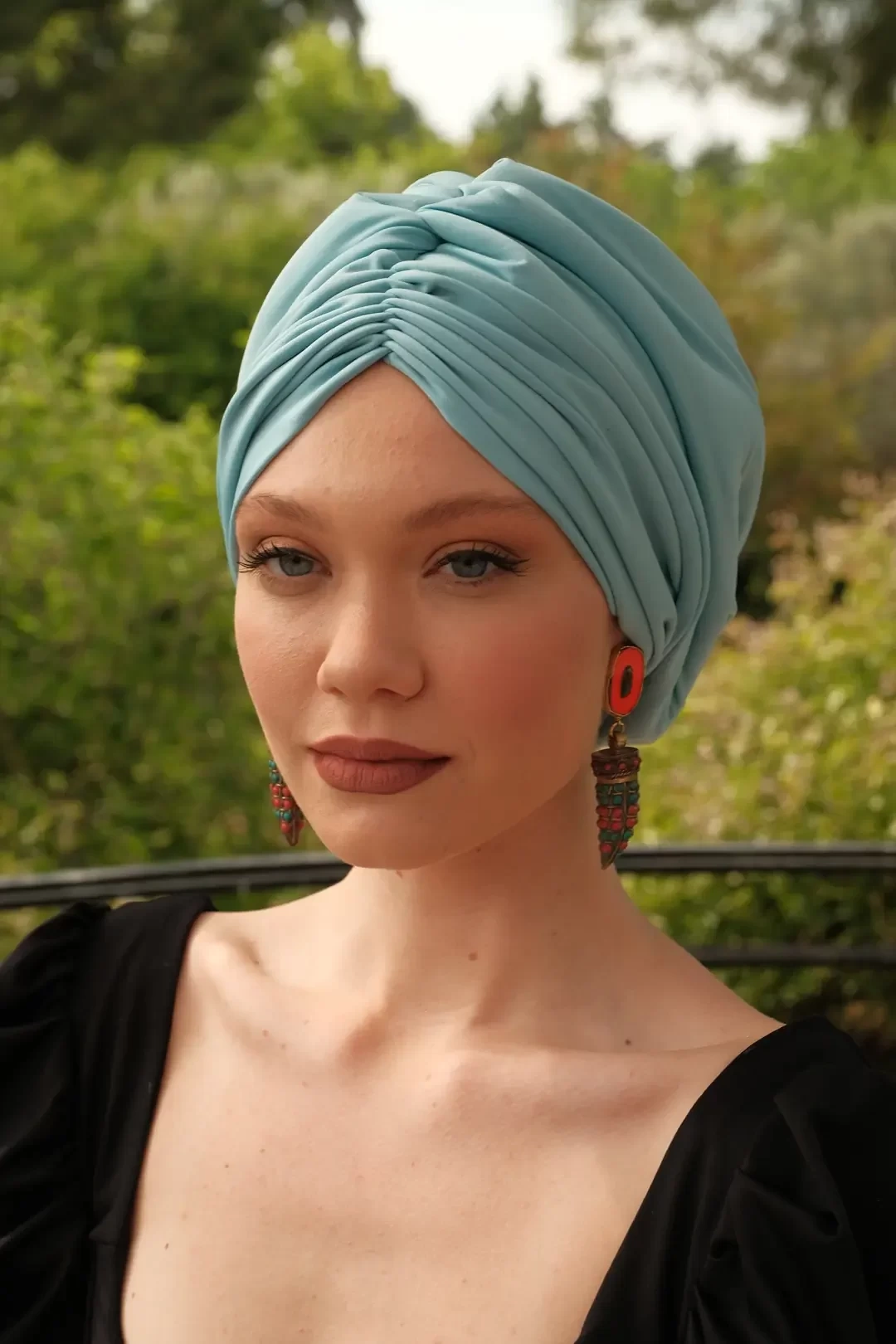 Sisre Draped Filled Daily Bonnet Синий