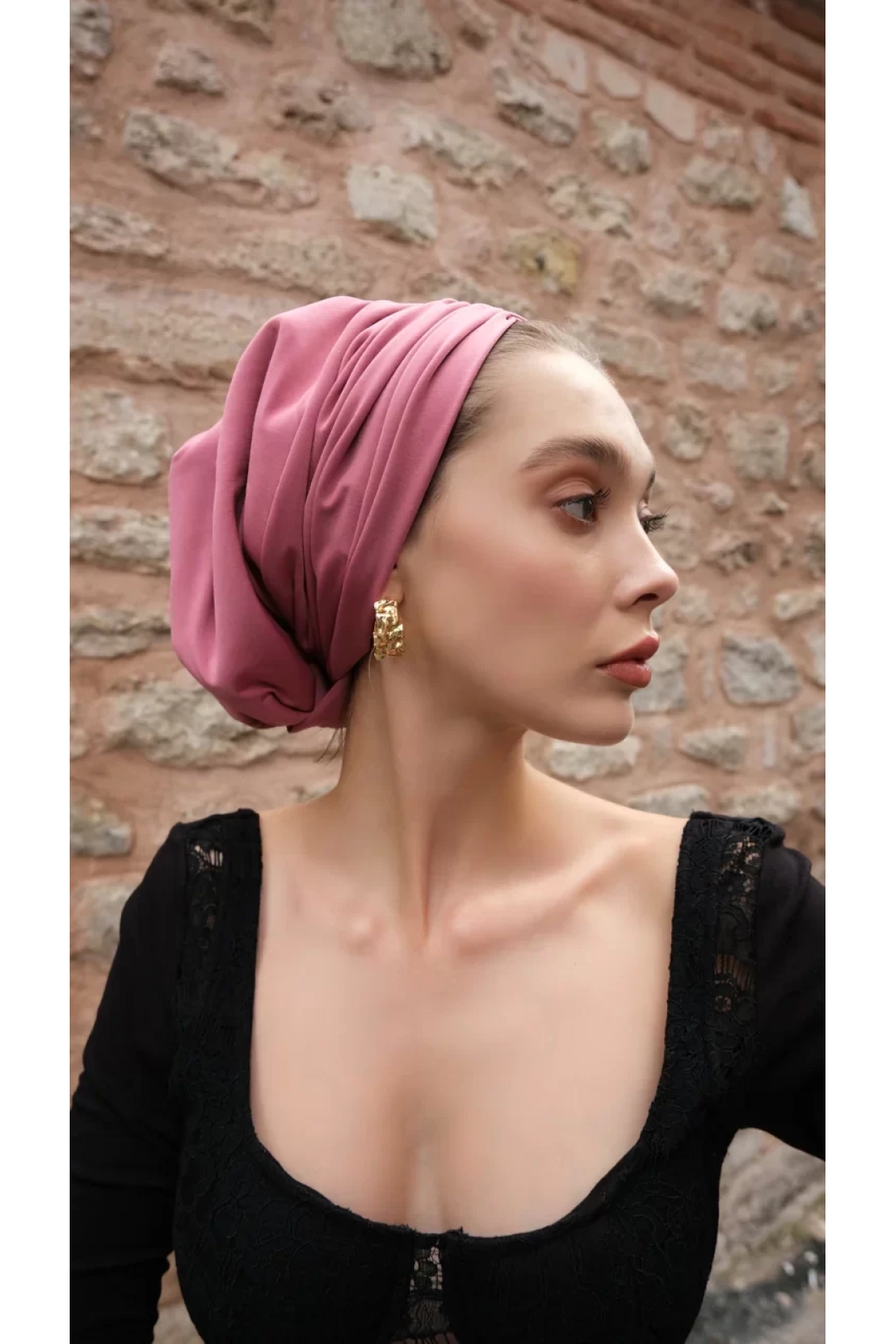 Sisre Drapeli Dolgulu Günlük Bone Pembe 2