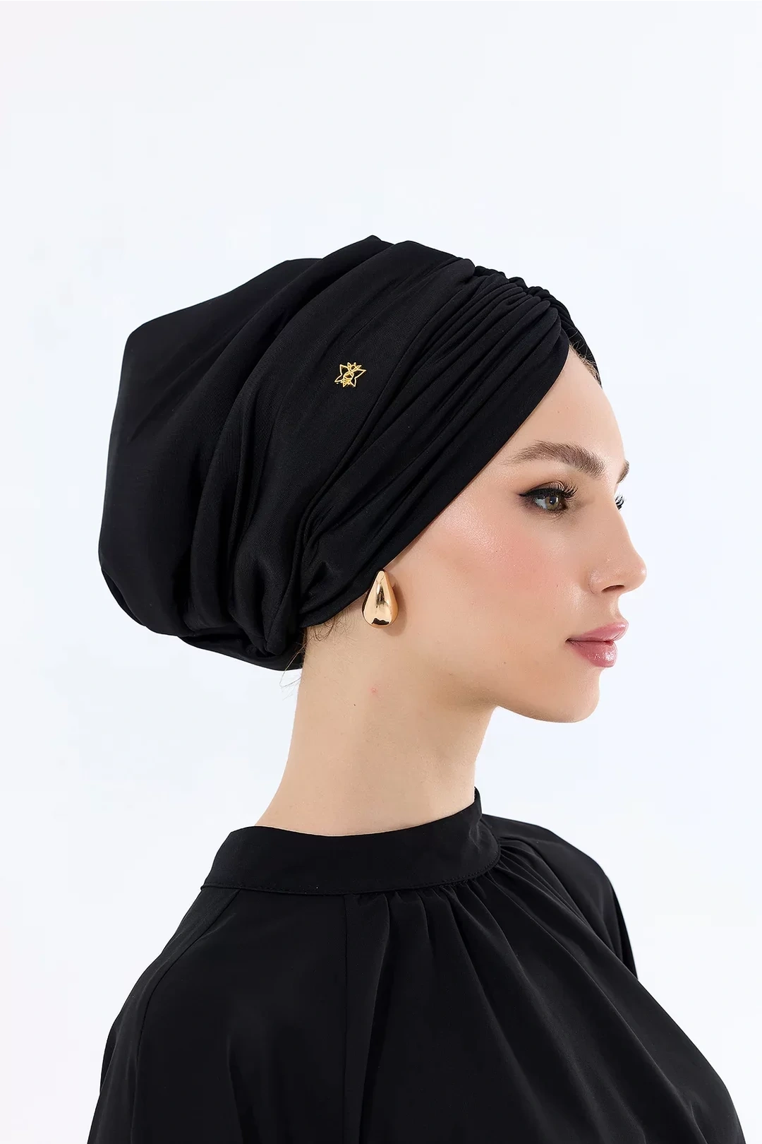 Sisre Draped Filled Daily Bonnet черный