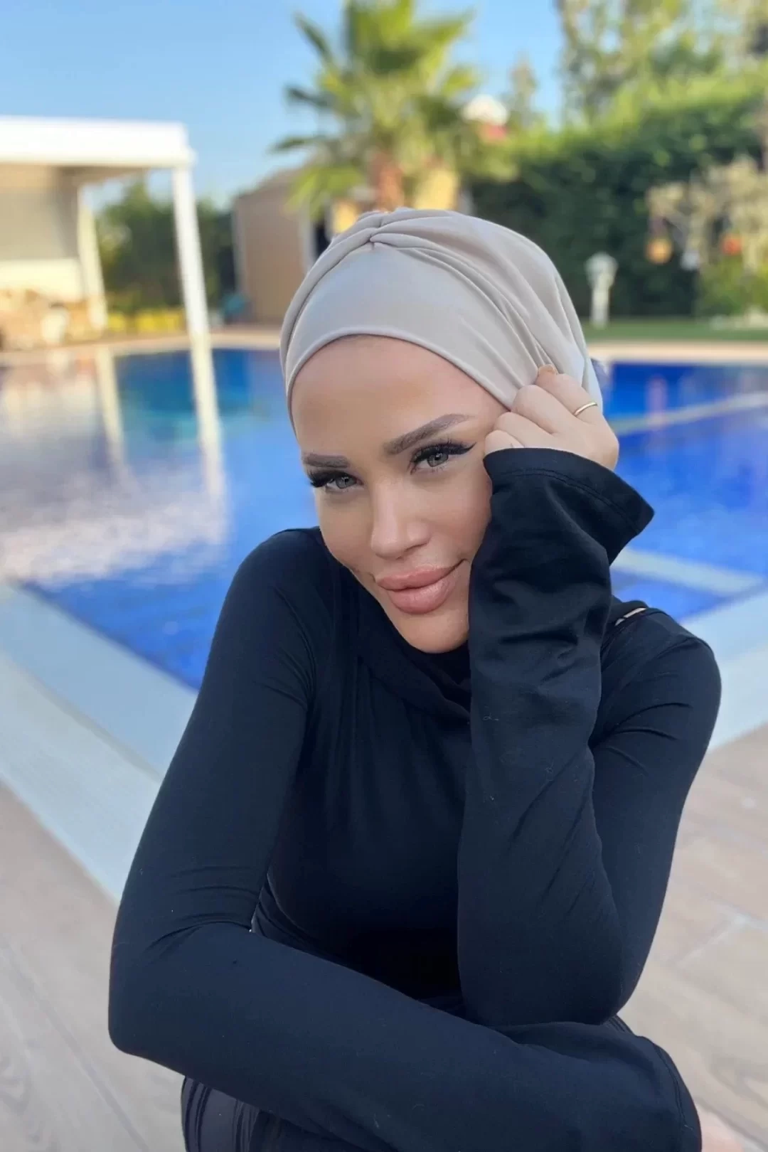 Sisre Önüdüz Dolgulu Bone Bej