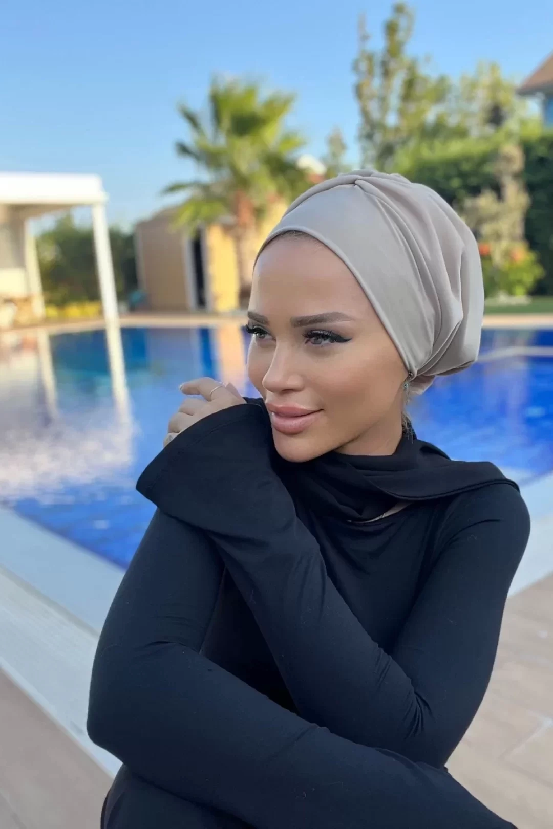 Sisre Önüdüz Dolgulu Bone Bej