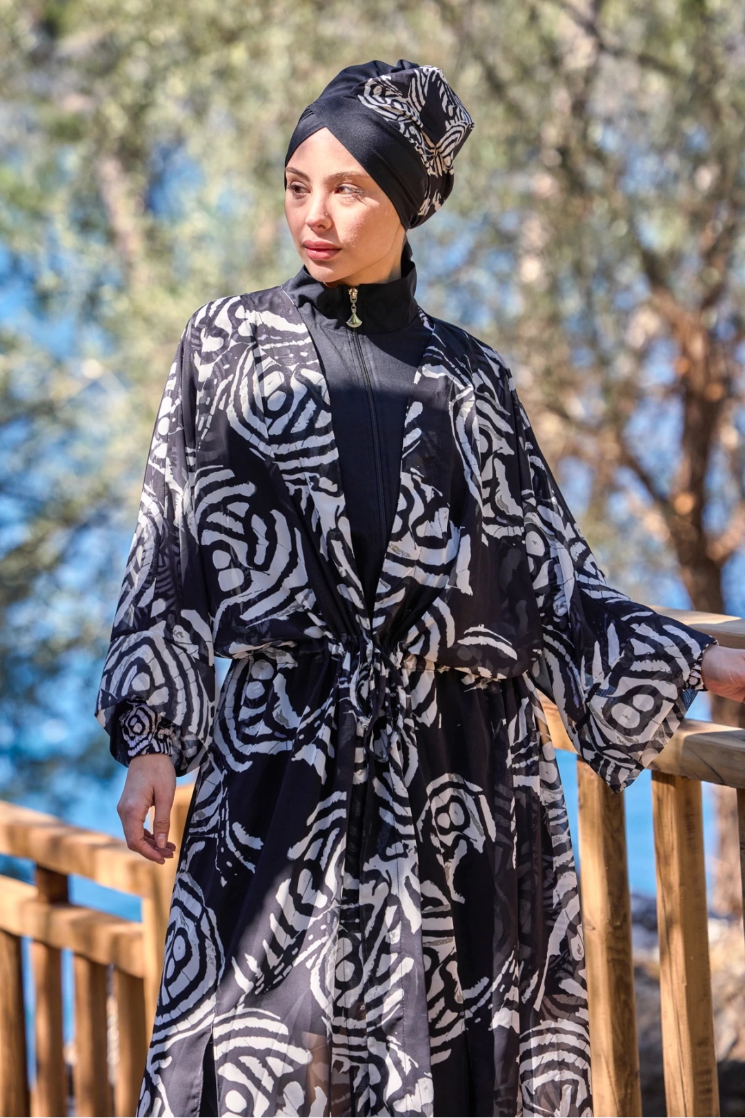 Vela Model Beli Bağcıklı Tasarım Tesettür Pareo