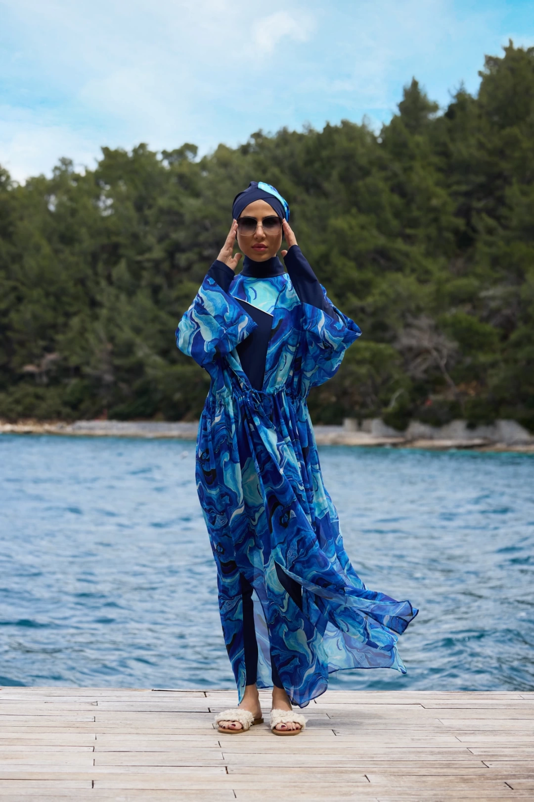 Yakamoz Model Tasarım Tesettür Pareo