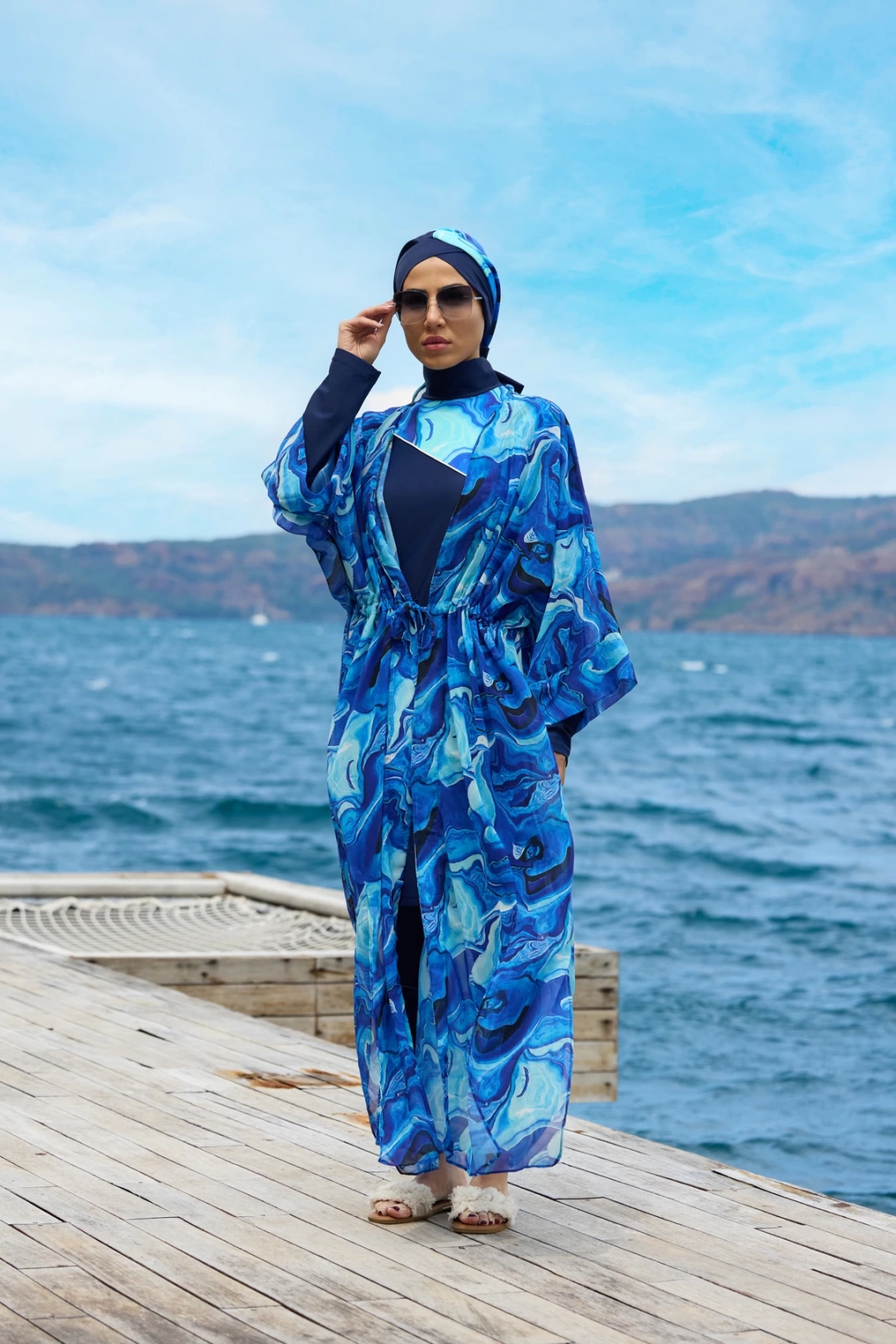 Yakamoz Model Tasarım Tesettür Pareo