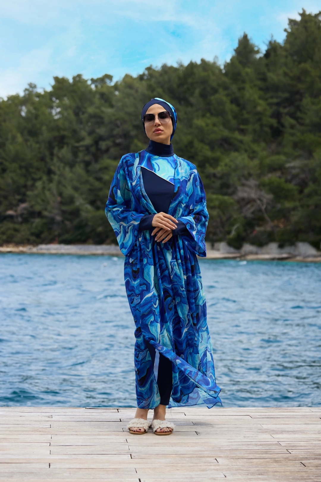 Yakamoz Model Tasarım Tesettür Pareo