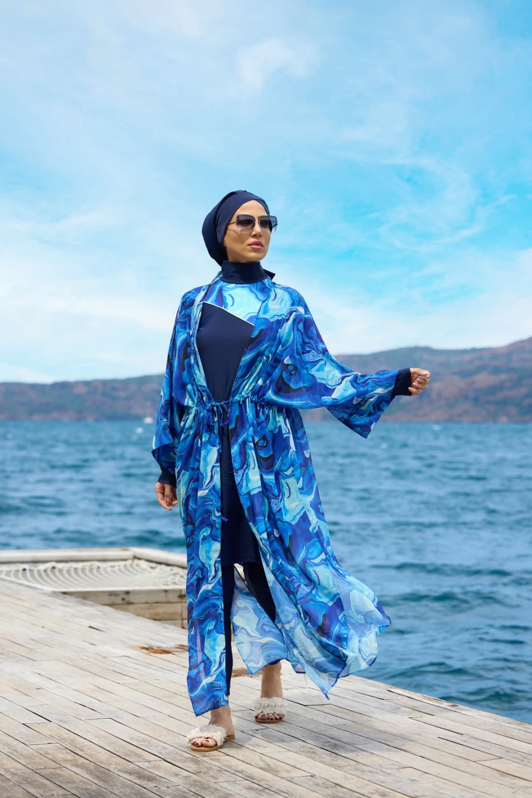 Yakamoz Model Tasarım Tesettür Pareo