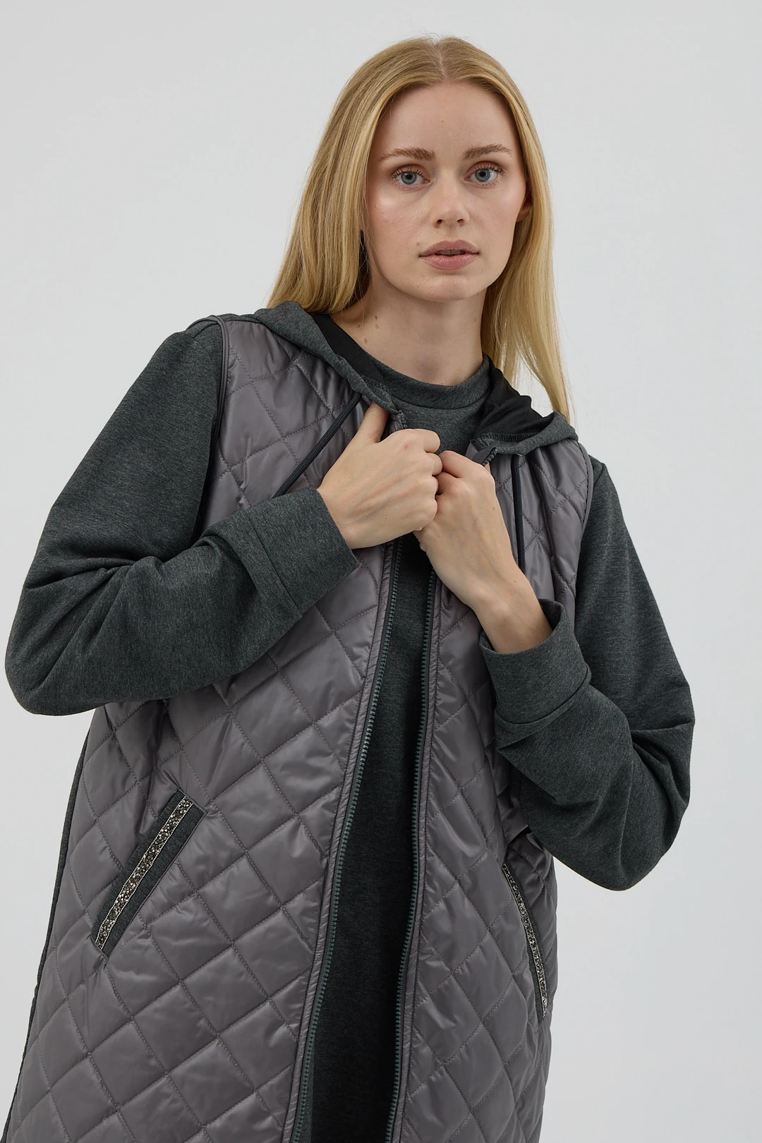 Vest and Trouser Suit Anthracite