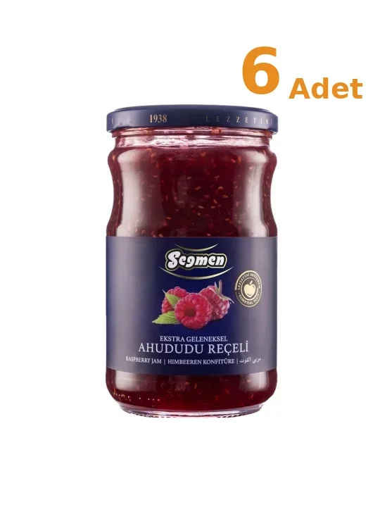 Seğmen Ahududu Reçeli Kavanoz 800g x 6 Adet