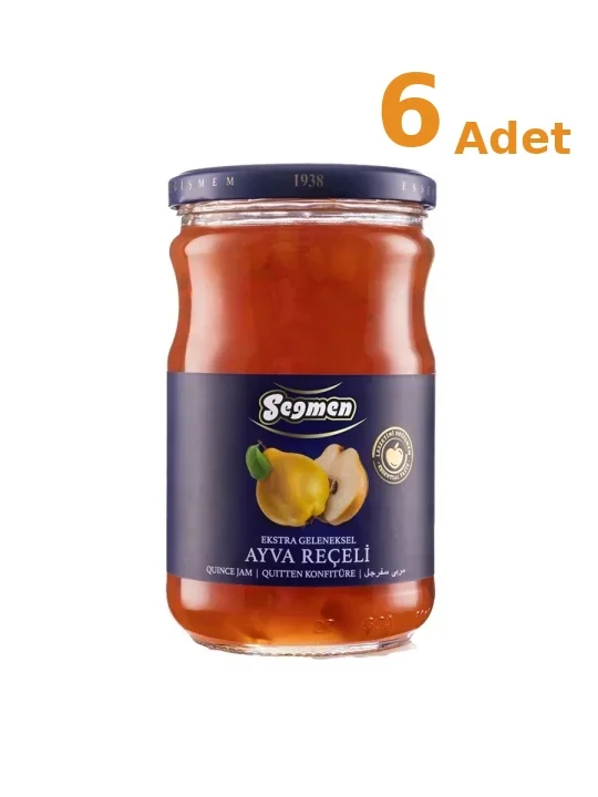 Seğmen Ayva Reçeli Kavanoz 800g x 6 Adet