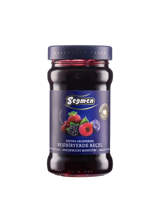 Seğmen Beşibiryerde Karışık Meyveler Reçeli Kavanoz 380g