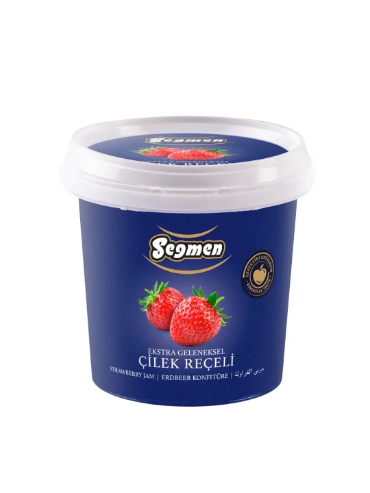 Seğmen Çilek Reçeli Kova 1000g