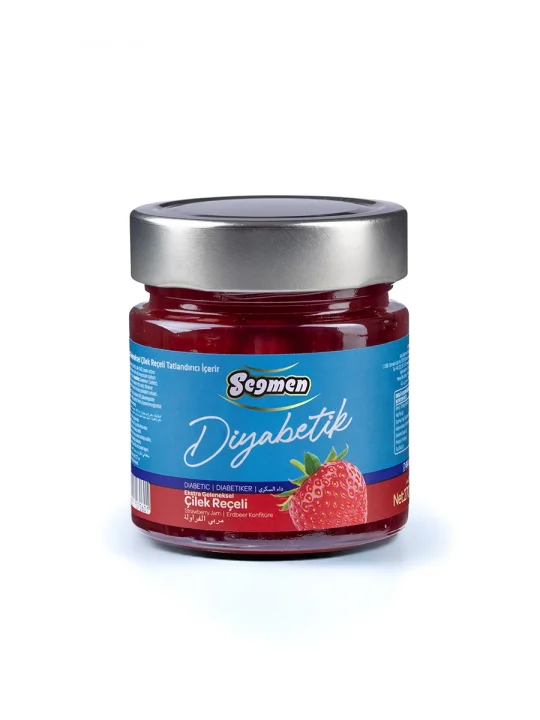 Seğmen Diyabetik Çilek Reçeli Kavanoz 270g