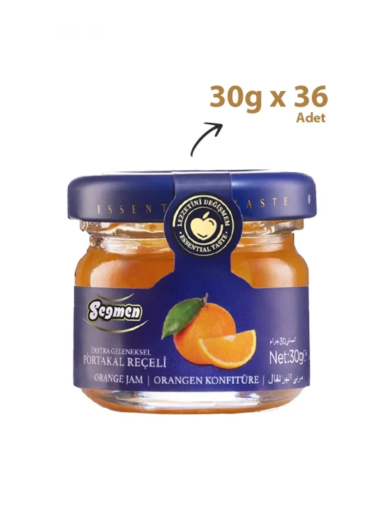 Seğmen Portakal Reçeli Kavanoz 30g (36lı)