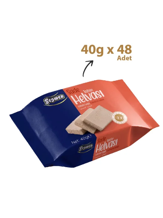 Seğmen Sade Tahin Helva Paket Piknik 40g (48li)