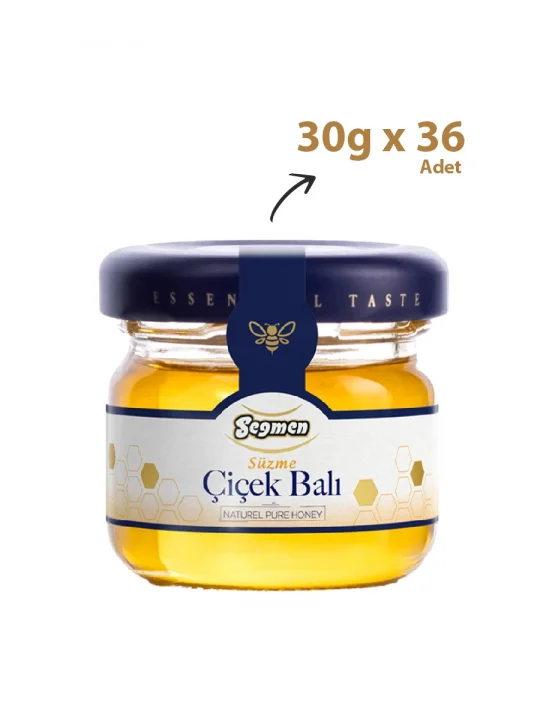 Seğmen Süzme Çiçek Balı Kavanoz 30g (36lı)