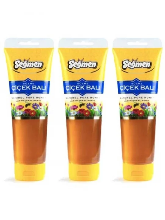 Seğmen Süzme Çiçek Balı Tüp 350g (3lü)