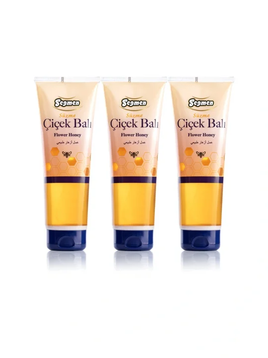 Seğmen Süzme Çiçek Balı Tüp 350g (3lü)