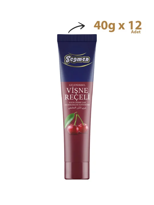 Seğmen Vişne Reçeli Tüp 40g (12li)