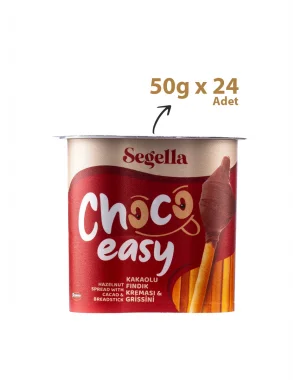 Segella Choco Easy Kakaolu Fındık Kreması & Grisini 50gr x 24