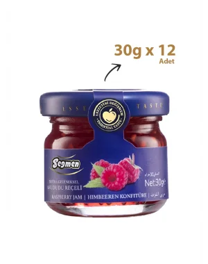 Seğmen Ahududu Reçeli Kavanoz 30g (12li)