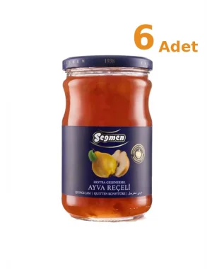 Seğmen Ayva Reçeli Kavanoz 800g x 6 Adet