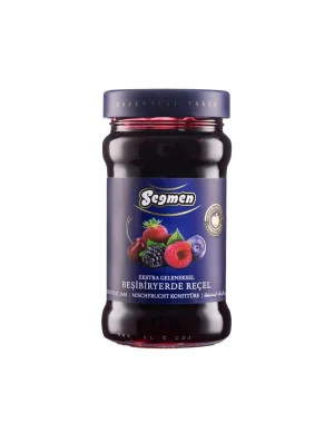 Seğmen Beşibiryerde Karışık Meyveler Reçeli Kavanoz 380g