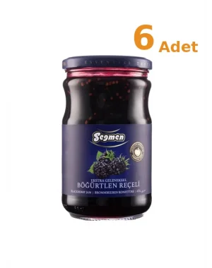 Seğmen Böğürtlen Reçeli Kavanoz 800g x 6 Adet